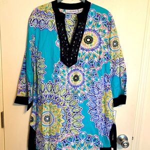 NWT SAG HARBOR BOHO TUNIC-M